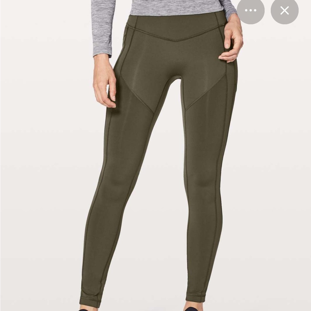 Lululemon All The Right Places Pant in Dark Olive size 8
